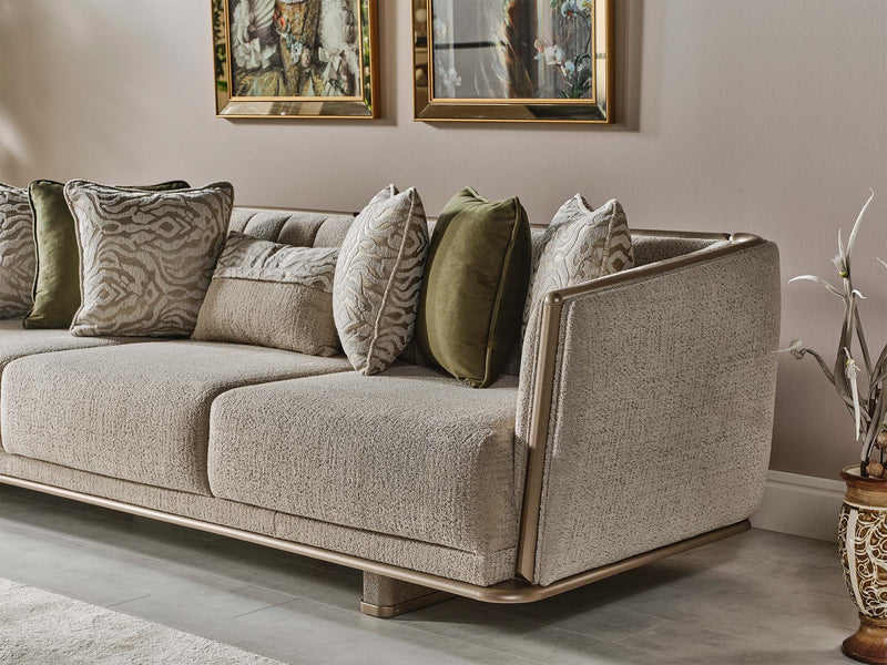 Efes Mum Stationary Sofa in Beige - 200-MUM-EFE-3