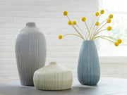 Eiderman Gray/Blue/Green Vase (Set of 3) - A2000913