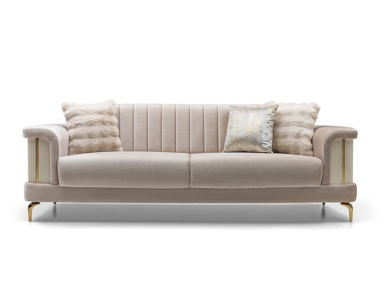 Elano  3-pieces (Sofa & Loveseat & Chair) Livingroom Set in Cream - 200-ST-ELA-TURKO276-321