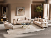 Elano  3-pieces (Sofa & Loveseat & Chair) Livingroom Set in Cream - 200-ST-ELA-TURKO276-321