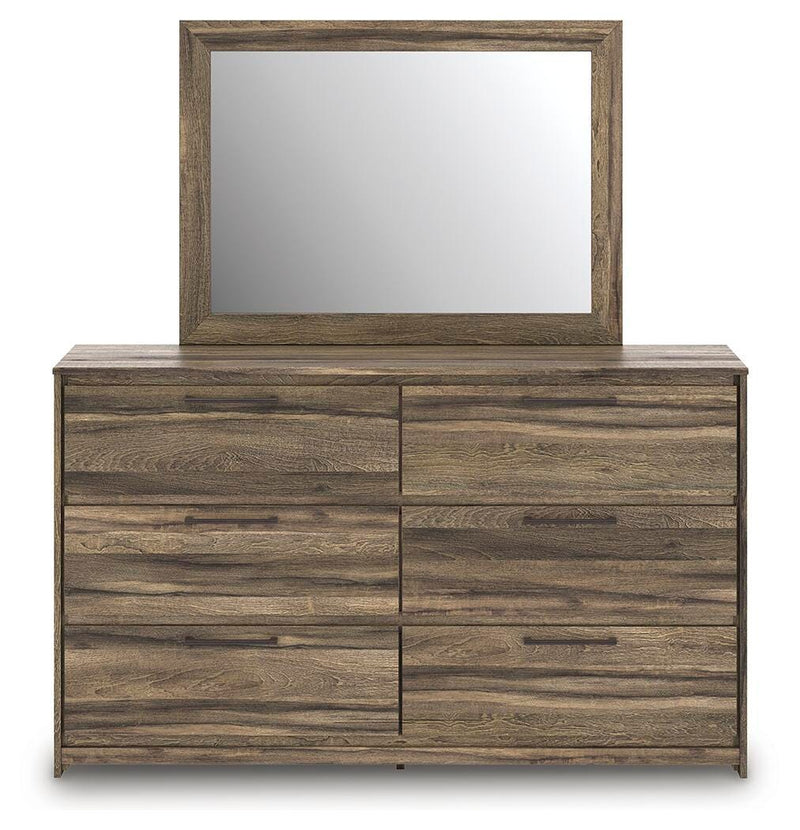 Elbrim Brown Dresser and Mirror - PCB2005B1