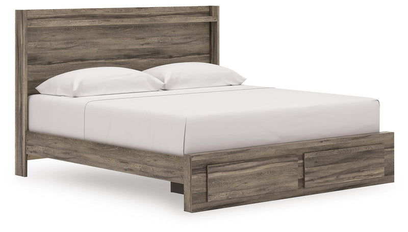 Elbrim Brown King Panel Storage Bed, Dresser and Nightstand - PCB2005B24