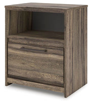 Elbrim Brown King Panel Storage Bed, Dresser and Nightstand - PCB2005B24