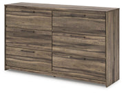 Elbrim Brown King Panel Storage Bed, Dresser and Nightstand - PCB2005B24