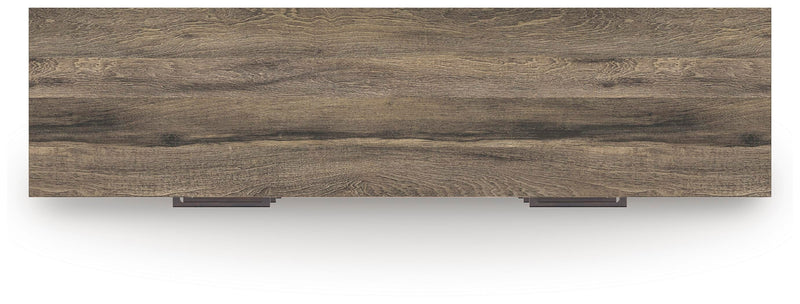Elbrim Brown King Panel Storage Bed, Dresser and Nightstand - PCB2005B24