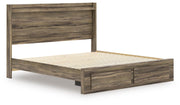 Elbrim Brown King Panel Storage Bed - PCB2005B7