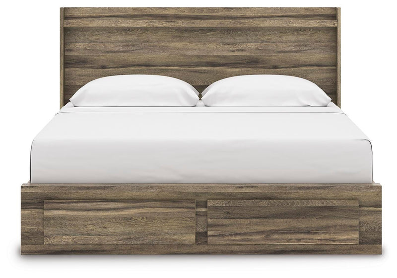 Elbrim Brown King Panel Storage Bed - PCB2005B7