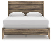 Elbrim Brown Queen Panel Bed, Dresser, Mirror and Nightstand - PCB2005B25