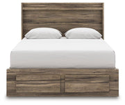 Elbrim Brown Queen Panel Storage Bed, Dresser and Nightstand - PCB2005B12