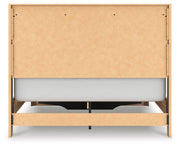 Elbrim Brown Queen Panel Storage Bed, Dresser, Mirror and Nightstand - PCB2005B13