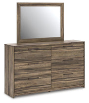Elbrim Queen Panel Storage Bed, Dresser and Mirror - PCB2005B19