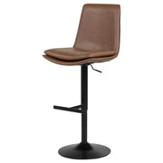 Eldridge Faux Leather Upholstered Adjustable Bar Stool Coffee - 182957