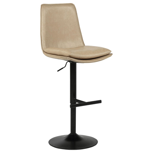 Eldridge Faux Leather Upholstered Adjustable Bar Stool Coffee Tan - 182957TAN
