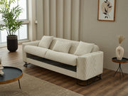 Elegance 3-pieces (Sofa & Loveseat & Chair) Livingroom in Beige - 200-SIM-ELE-GIRNE03-321