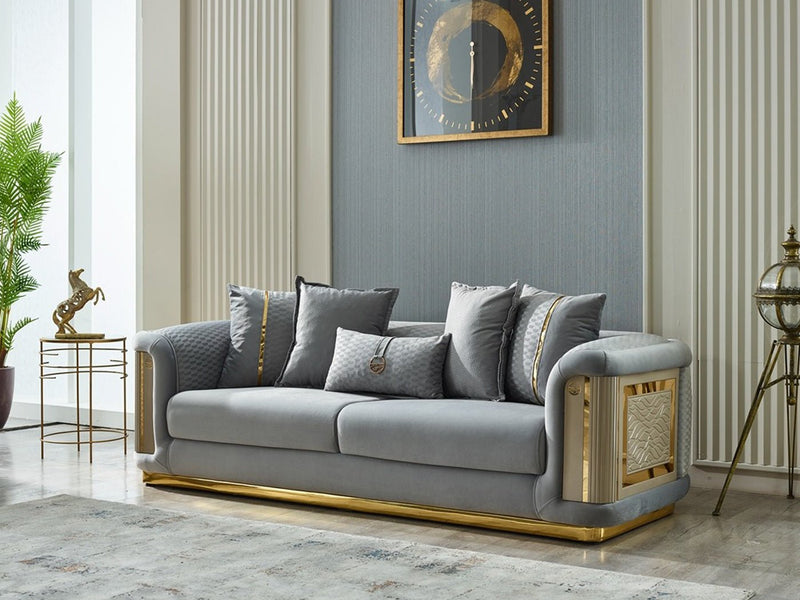 Elegance 93" Wide Square Arm Sofa - Sofas