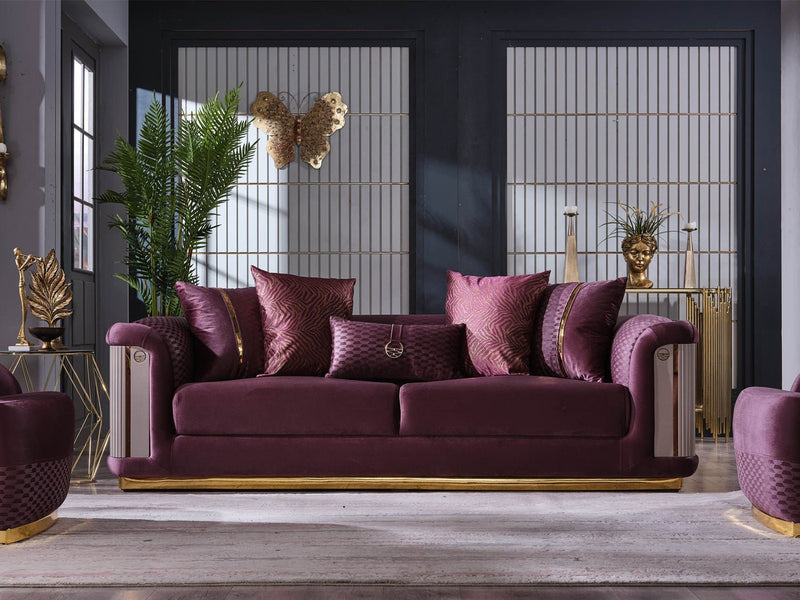 Elegance 93" Wide Square Arm Sofa - Sofas