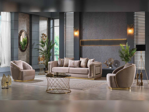 Elegance Chair Beige in Beige - 101-ELE-GRA340-B