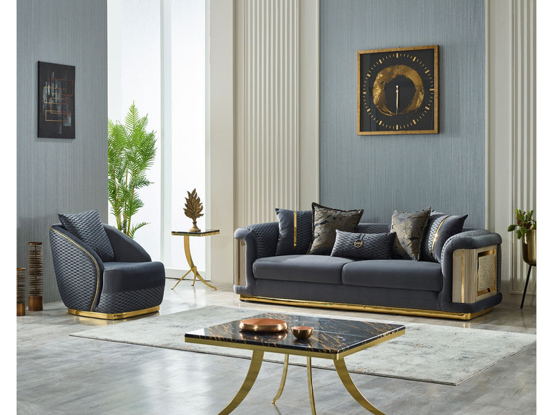 Elegance Chair Dark Grey in Dark Grey - 101-ELE-LV412-B