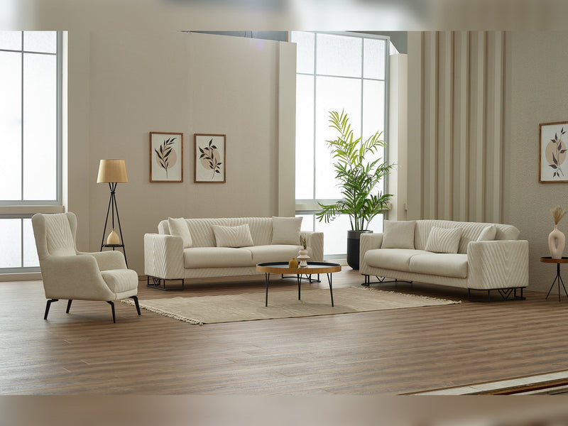 Elegance Convertible Loveseat in White - 200-SIM-ELE-GIRNE01-2