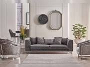 Elegance San Stationary Sofa in Light Grey - 200-SAN-ELE-LG-3