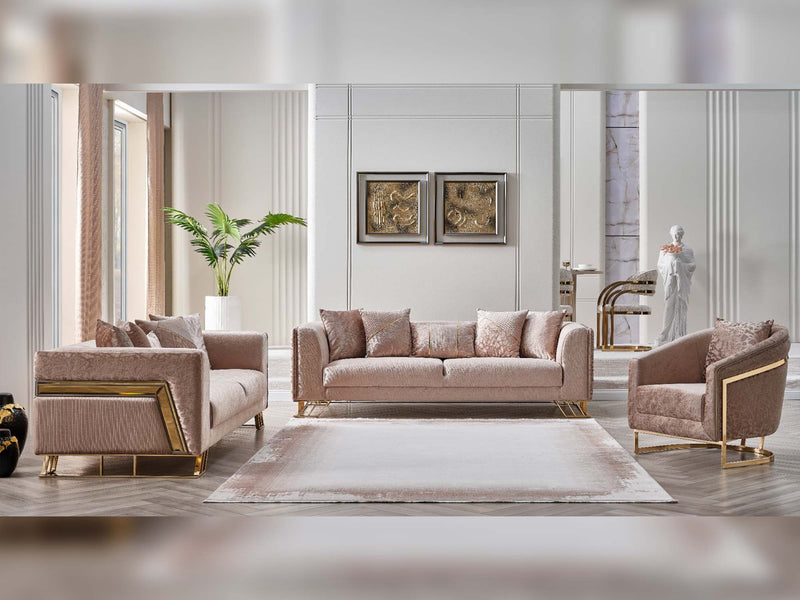 Elegance San Stationary Sofa in Light Grey - 200-SAN-ELE-LG-3
