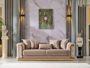 Elegance Stationary Sofa Beige in Beige - 101-ELE-LV260-3