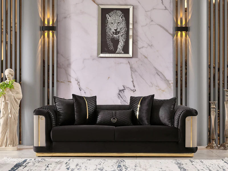 Elegance 93" Wide Square Arm Sofa