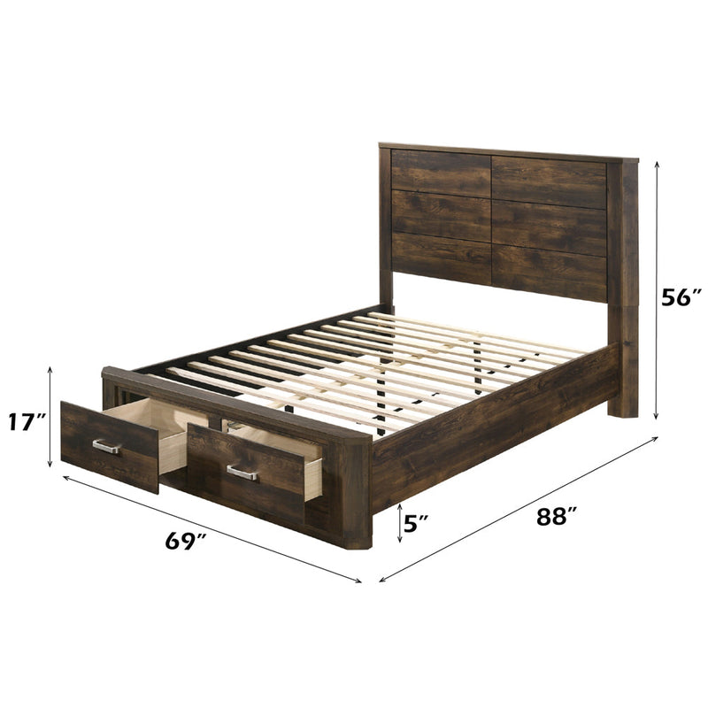 Elettra Queen Bed W/Storage - 24200Q