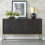 Elinmore Brown/Gold Finish Accent Cabinet - DMV FurnitureCabinet