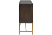 Elinmore Brown/Gold Finish Accent Cabinet - DMV FurnitureCabinet