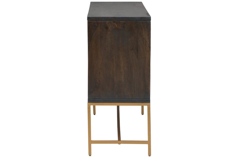 Elinmore Brown/Gold Finish Accent Cabinet - DMV FurnitureCabinet