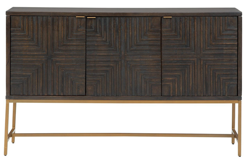 Elinmore Brown/Gold Finish Accent Cabinet - DMV FurnitureCabinet
