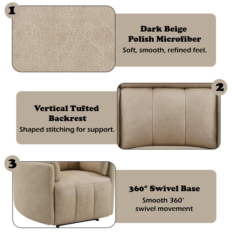 Elison Motion Glider Recliner w/Swivel - LV05402