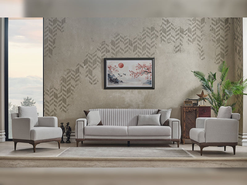 Elit Convertible Sofa in Cream - 200-SER-ELI-SOFT01-3