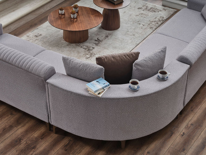 Elit Sectional Sofa in Cream - 200-SER-ELI-SOFT12-S