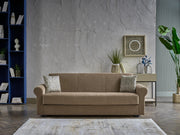 Elita S 3 Seat Sleeper (Koopsi Basic Brown 614) - DMV FurnitureSleeper Sofa
