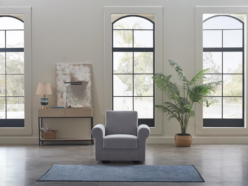 Elita S Armchair (Koopsi Light Gray) - DMV FurnitureLiving Room Chair