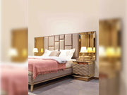 Elite Bedroom (Bed Frame With Headboard & Dresser & Mirror & 2 Nightstand) - Queen - 120-ELI-QB-SET