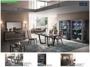 Elite Dining Room Brown  Silver Birch SET - p9876