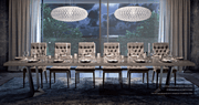 Elite Dining Table Brown Silver Birch - DMV FurnitureDining Table