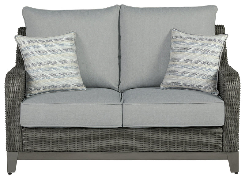 Elite Park Outdoor Loveseat with Cushion - P518-835 - DMV Furniture