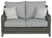 Elite Park Outdoor Loveseat with Cushion - P518-835 - DMV Furniture