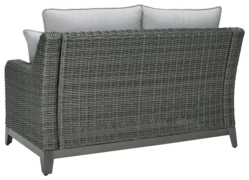 Elite Park Outdoor Loveseat with Cushion - P518-835 - DMV Furniture