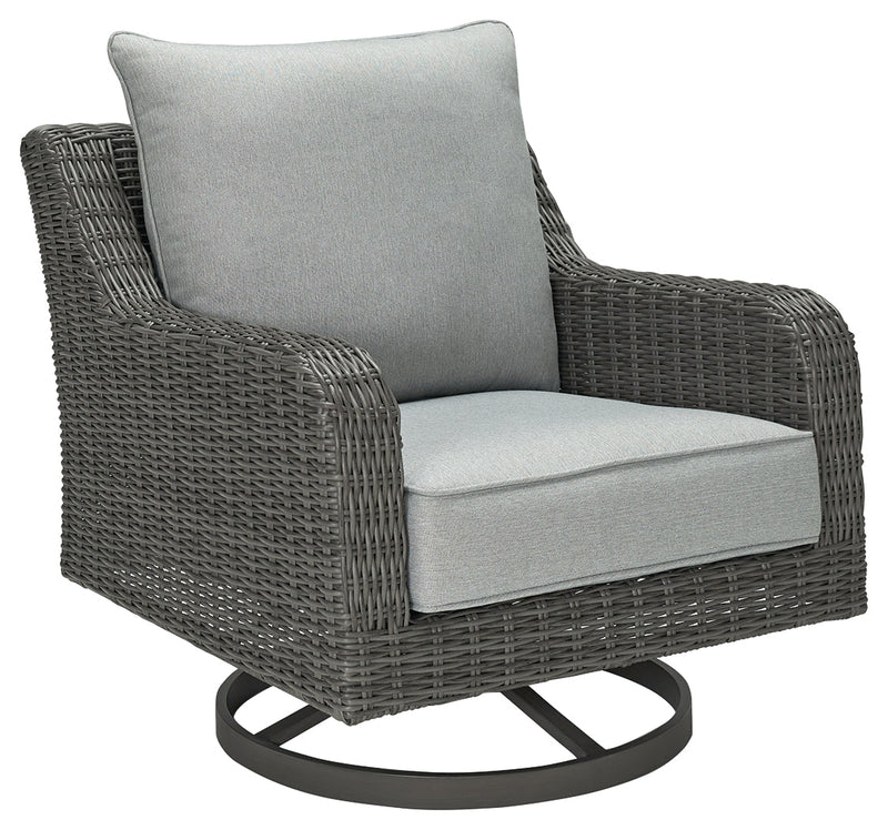Elite Park Outdoor Swivel Lounge with Cushion - P518-821 - DMV Furniture