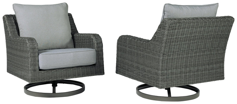 Elite Park Outdoor Swivel Lounge with Cushion - P518-821 - DMV Furniture