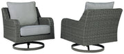 Elite Park Outdoor Swivel Lounge with Cushion - P518-821 - DMV Furniture