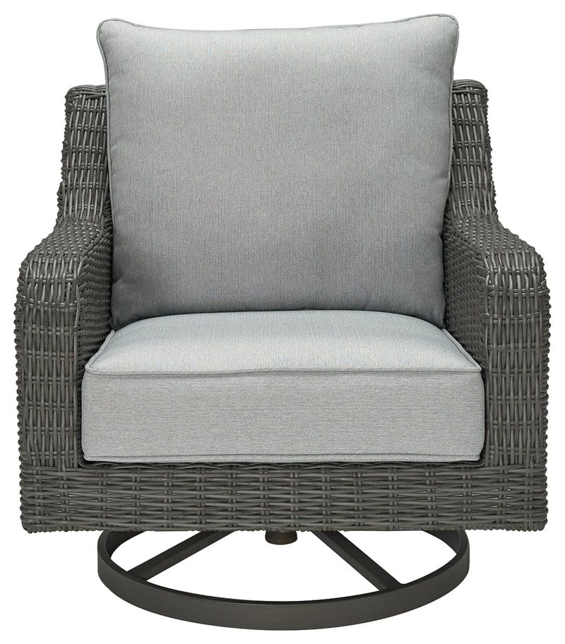 Elite Park Outdoor Swivel Lounge with Cushion - P518-821 - DMV Furniture