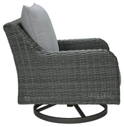 Elite Park Outdoor Swivel Lounge with Cushion - P518-821 - DMV Furniture