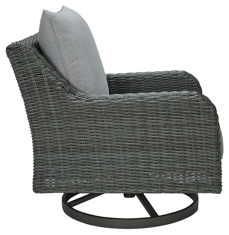 Elite Park Outdoor Swivel Lounge with Cushion - P518-821 - DMV Furniture