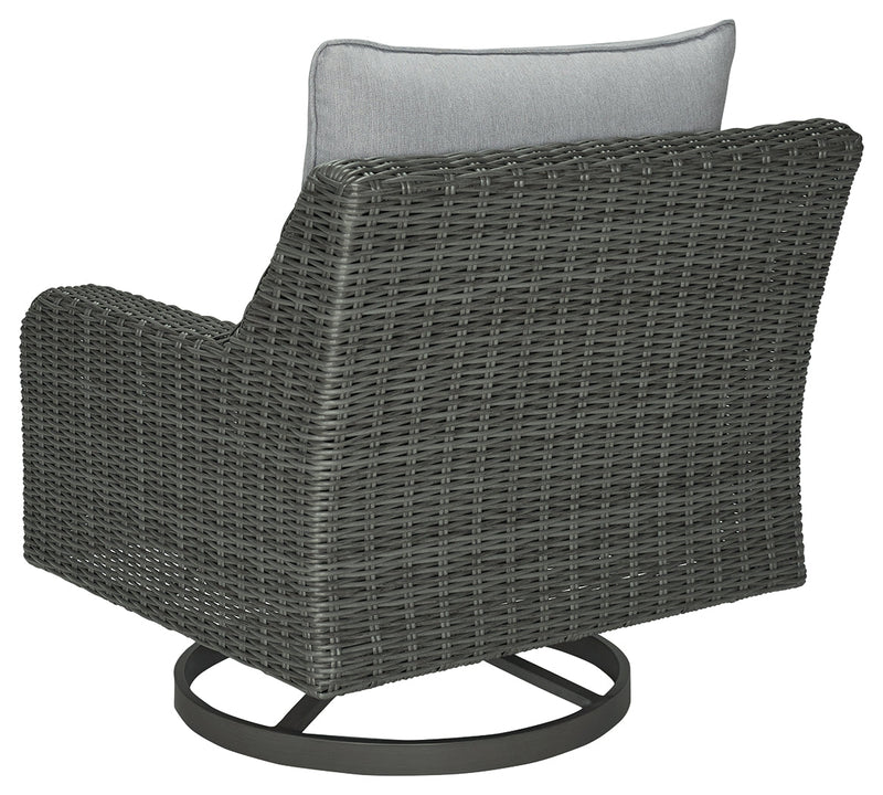 Elite Park Outdoor Swivel Lounge with Cushion - P518-821 - DMV Furniture